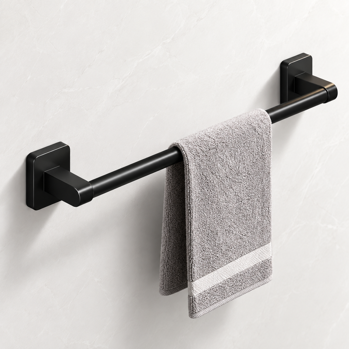 Bathroom Towel Holder Aluminum Durable Wall Mounted Hook