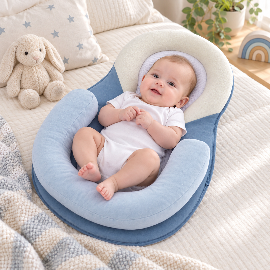 Colic Relief Ergonomic Baby Lounger Supportive Design