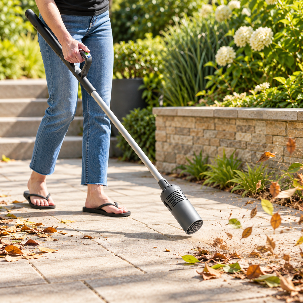 Cordless Air Broom Lightweight Outdoor Cleaning Tool