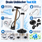 Drain Unblocker Tool Kit High Pressure Cleaning System