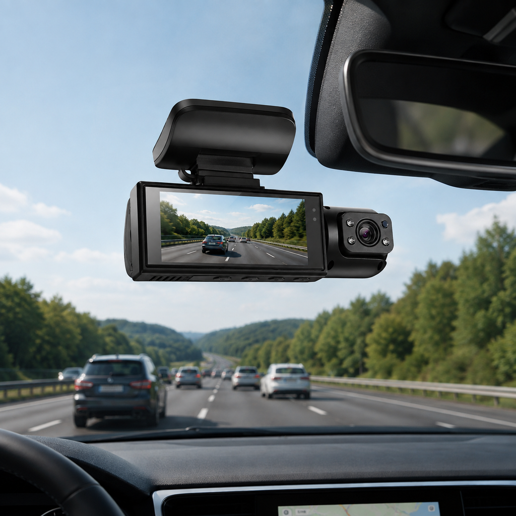 Dual Lens Night Vision Dash Cam