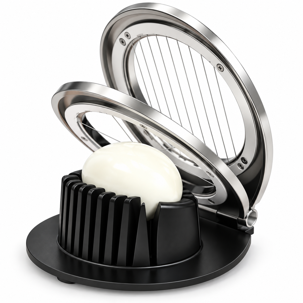 Egg Slicer Stainless Steel Cutter Wire Frame Handle