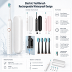 Electric Toothbrush Rechargeable Waterproof Design