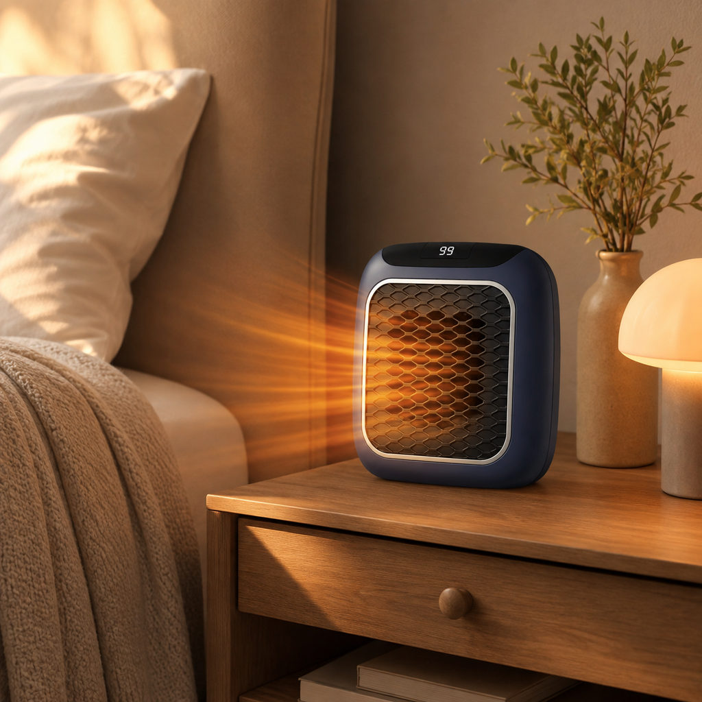 Electric Space Heater Compact Energy Efficient Design