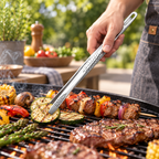 Ergonomic Grilling Tongs Stainless Steel Kitchen Tool Set