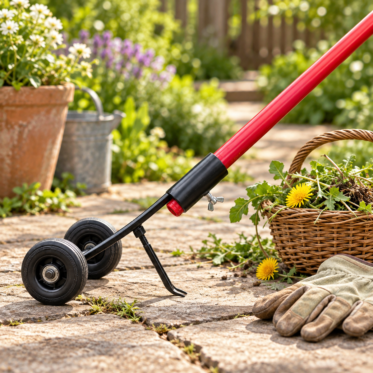 Gap Weeder Garden Tool Manual Long Handle Stainless Steel