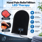 Hand Pain Relief Mitten LED Therapy Adjustable Fingerless