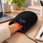 Hand Pain Relief Mitten LED Therapy Adjustable Fingerless