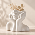 Handmade Sculpted Face Vase