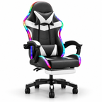 High Back Gaming Chair Rgb Recline Headrest Lumbar Support