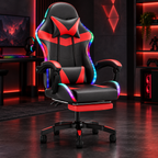 High Back Gaming Chair Rgb Recline Headrest Lumbar Support
