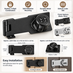 Keyless Cabinet Lock Latch Metal Self Adhesive