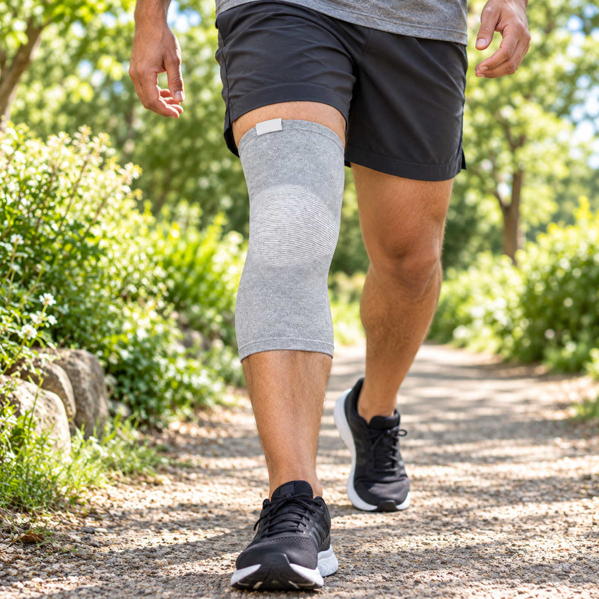 Knee Compression Sleeve Bamboo Support Brace Flexible