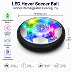 LED Hover Soccer Ball Indoor Rechargeable Floating Toy