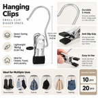 Lightweight Space Saving Hanging Clips Home Organization