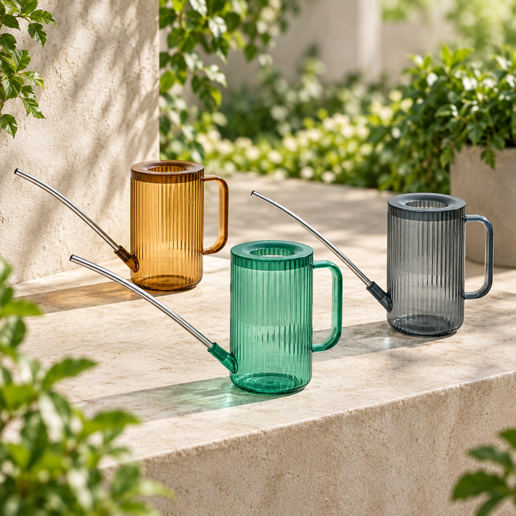 Long Spout Watering Can Ergonomic Design Garden Tool