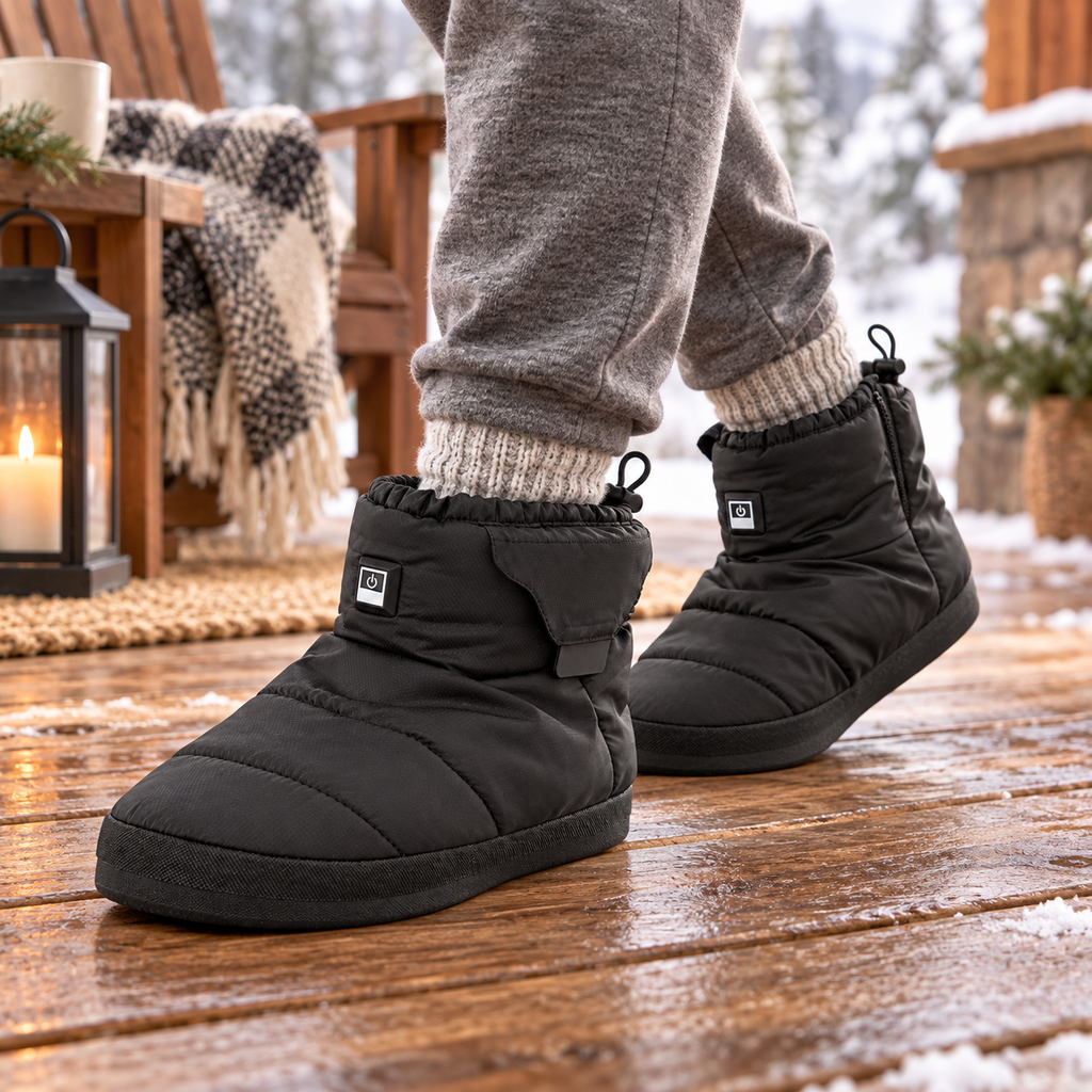 Heated Memory Foam Slippers