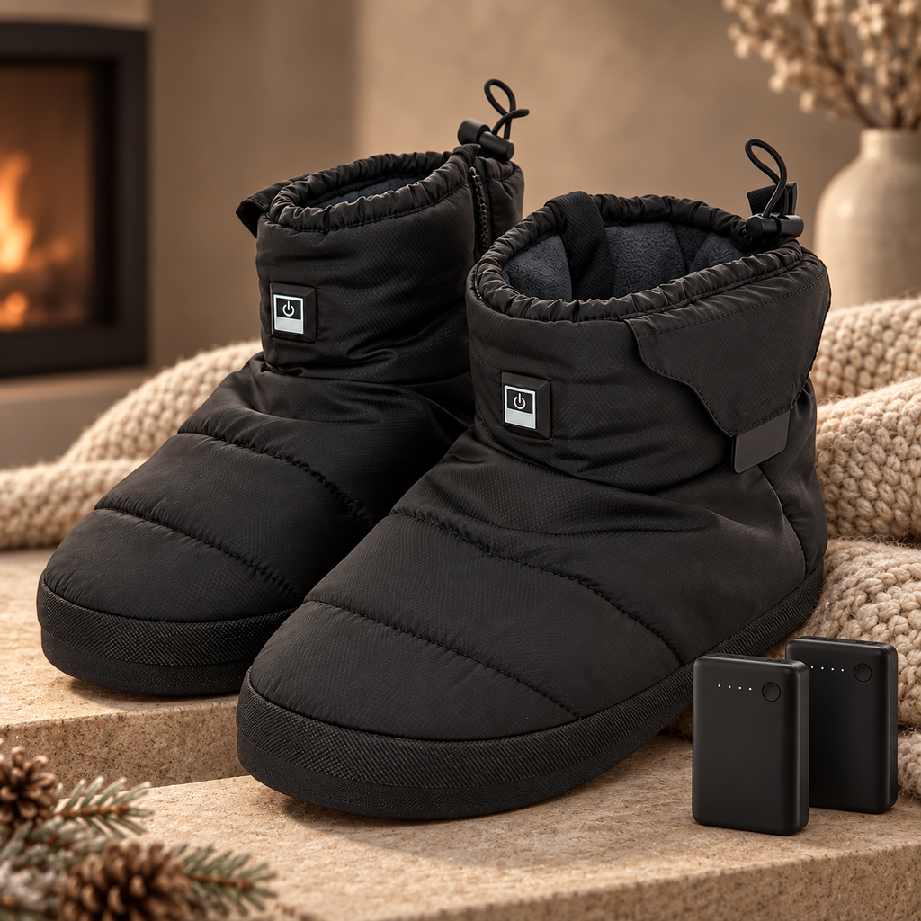 Heated Memory Foam Slippers