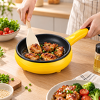 Portable Electric Mini Frying Pan Compact Non Stick Design