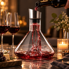Premium Wine Decanter Mountain Design Elegant Pouring Spout