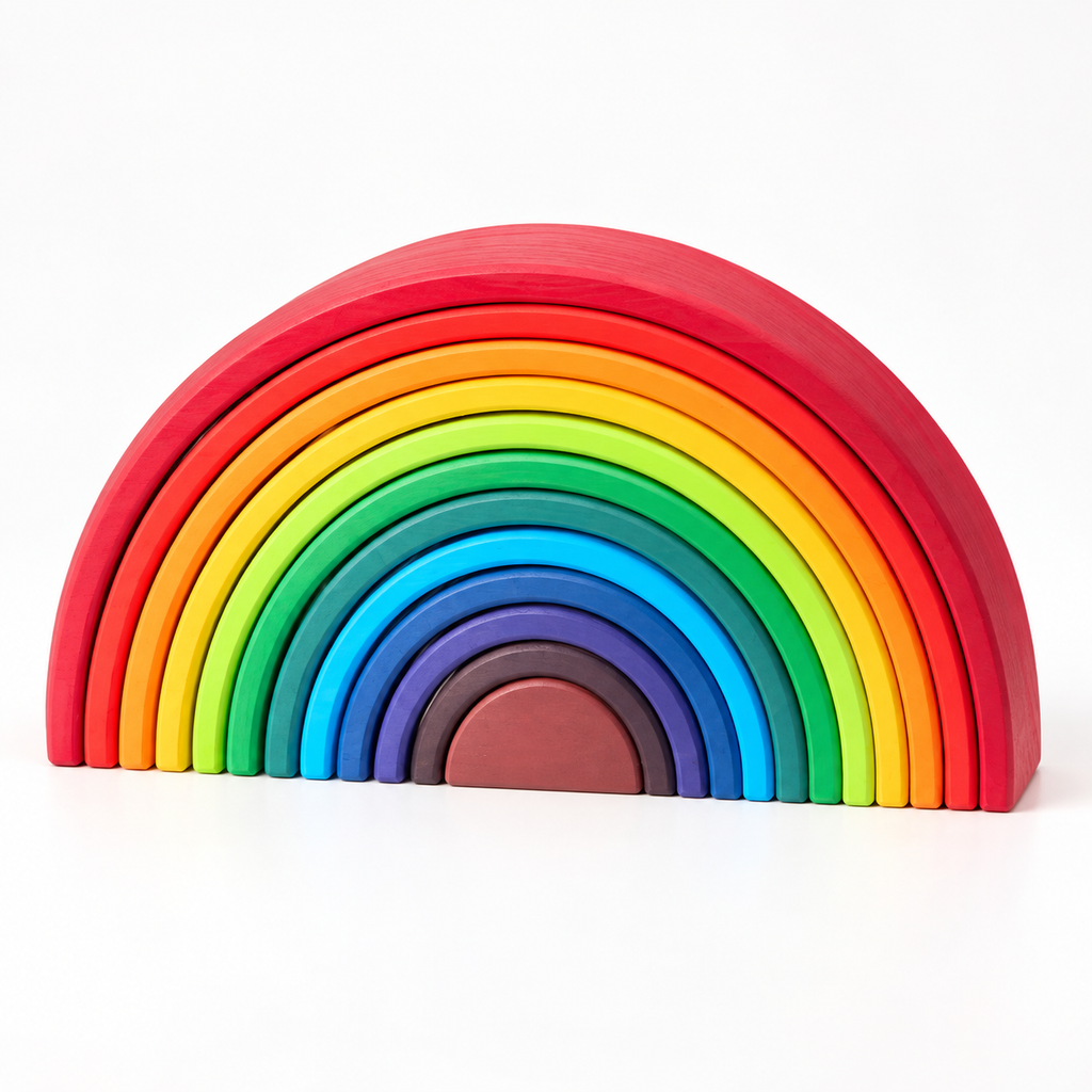 Rainbow Stacking Toy Educational Colorful Stacking Arches