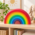Rainbow Stacking Toy Educational Colorful Stacking Arches