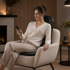 Rolling Massage Seat Cushion Vibrating Ergonomic Design