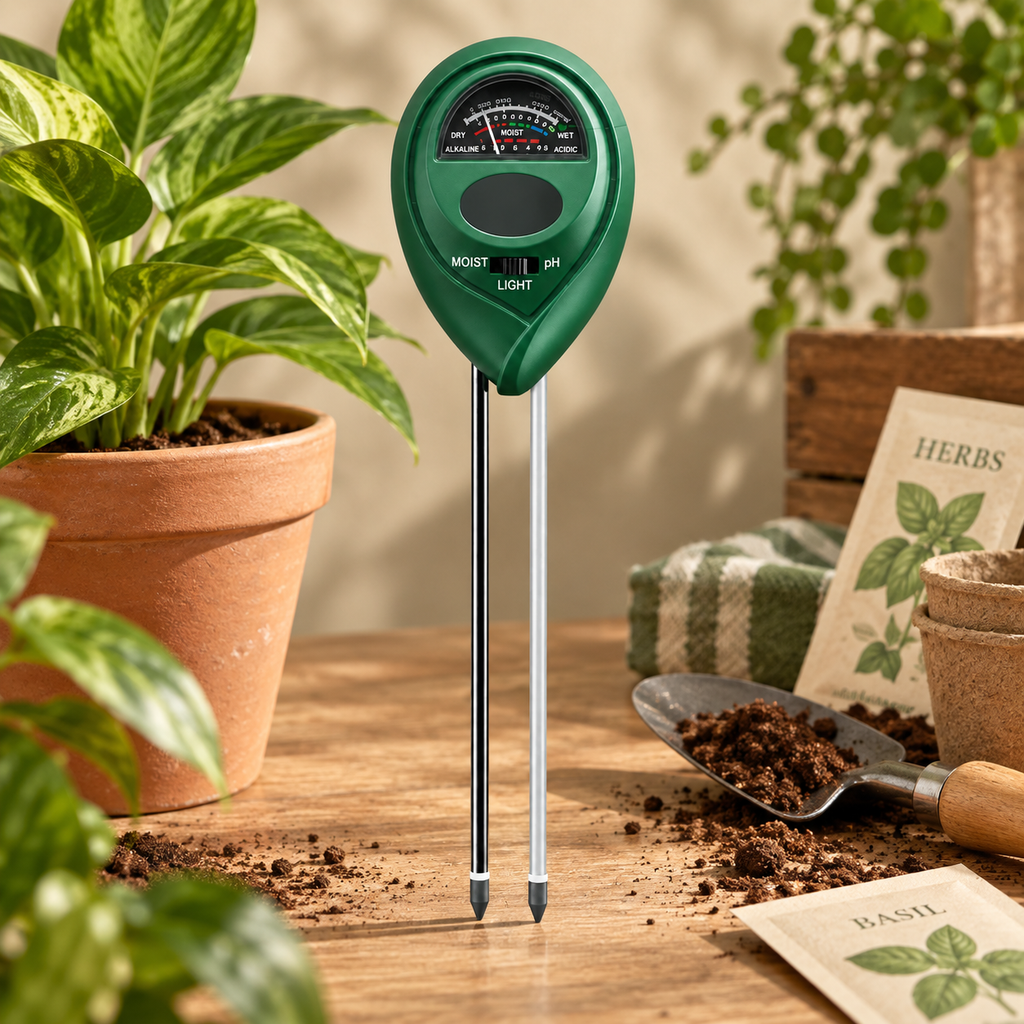 Soil Moisture Meter Gardening Tool Three Way Sensor