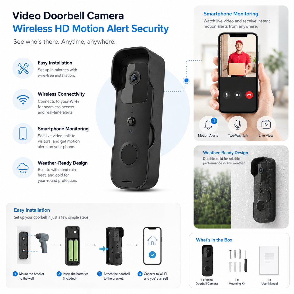 Wireless HD Doorbell Camera