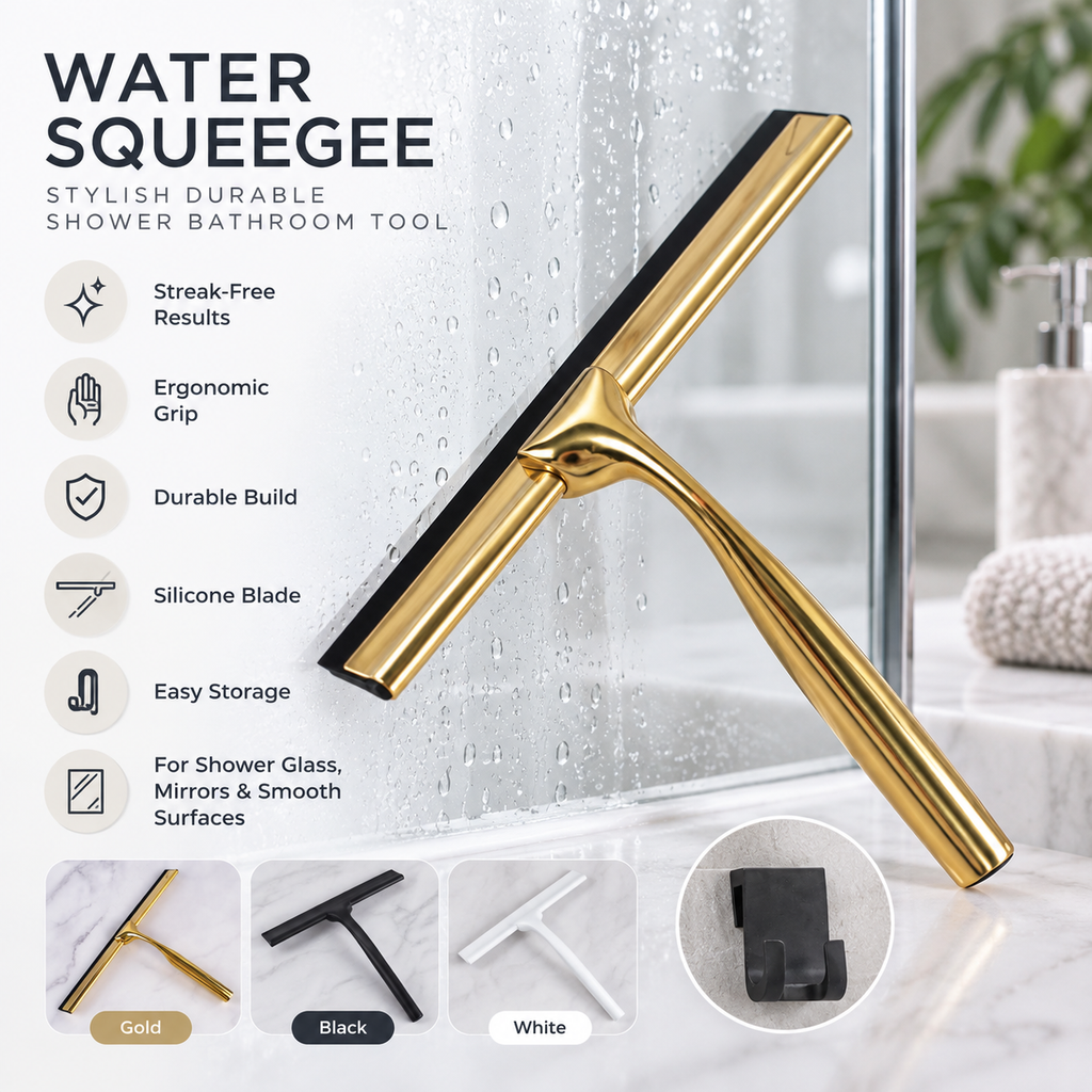 Water Squeegee Stylish Durable Shower Bathroom Tool