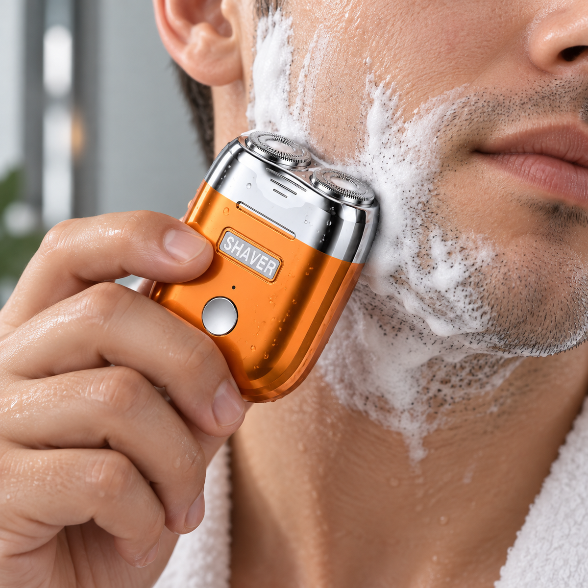 Waterproof Electric Shaver Quiet Design Dual Blade System