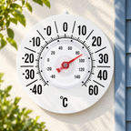 Weatherproof Outdoor Thermometer Large Dial Wall Mount