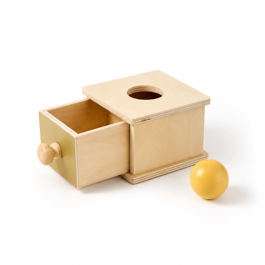 Wooden Object Permanence Box