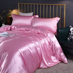 Antibacterial Silk Bedding Set Breathable Duvet Cover