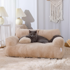 Calming Pet Sofa Soft Relax Zipper Design Cat Couch