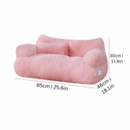 Calming Pet Sofa Soft Relax Zipper Design Cat Couch