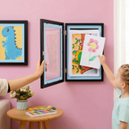 Children's Art Frame Display Wall Mounted Storage