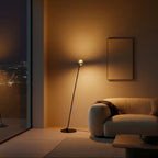 Dual Head Floor Lamp Modern Contemporary Adjustable Arch