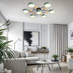 Energy Efficient Semi Flush Ceiling Light LED Chandelier