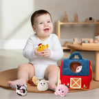 Farm Animal Toys Playset Soft Plush Fun Role Play Toys