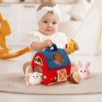 Farm Animal Toys Playset Soft Plush Fun Role Play Toys