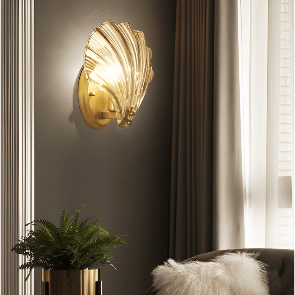 Glass Shade Wall Lamp Easy Installation Minimalist Design