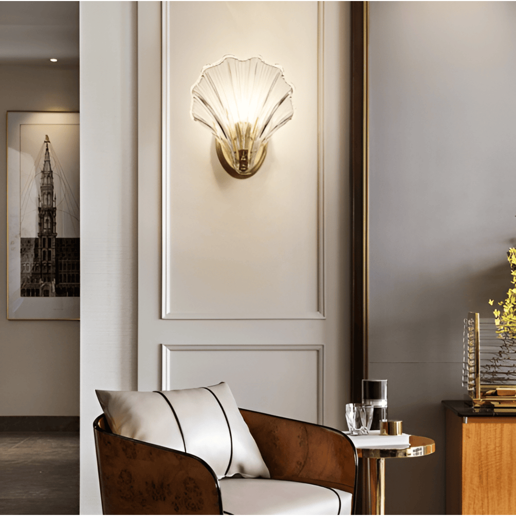 Glass Shade Wall Lamp Easy Installation Minimalist Design