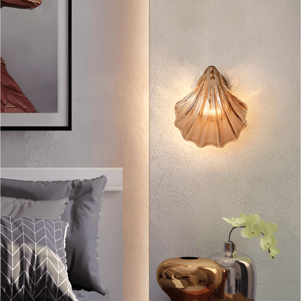 Glass Shade Wall Lamp Easy Installation Minimalist Design