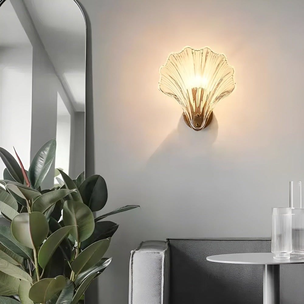 Glass Shade Wall Lamp Easy Installation Minimalist Design