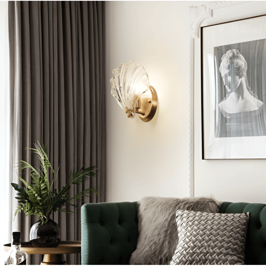Glass Shade Wall Lamp Easy Installation Minimalist Design