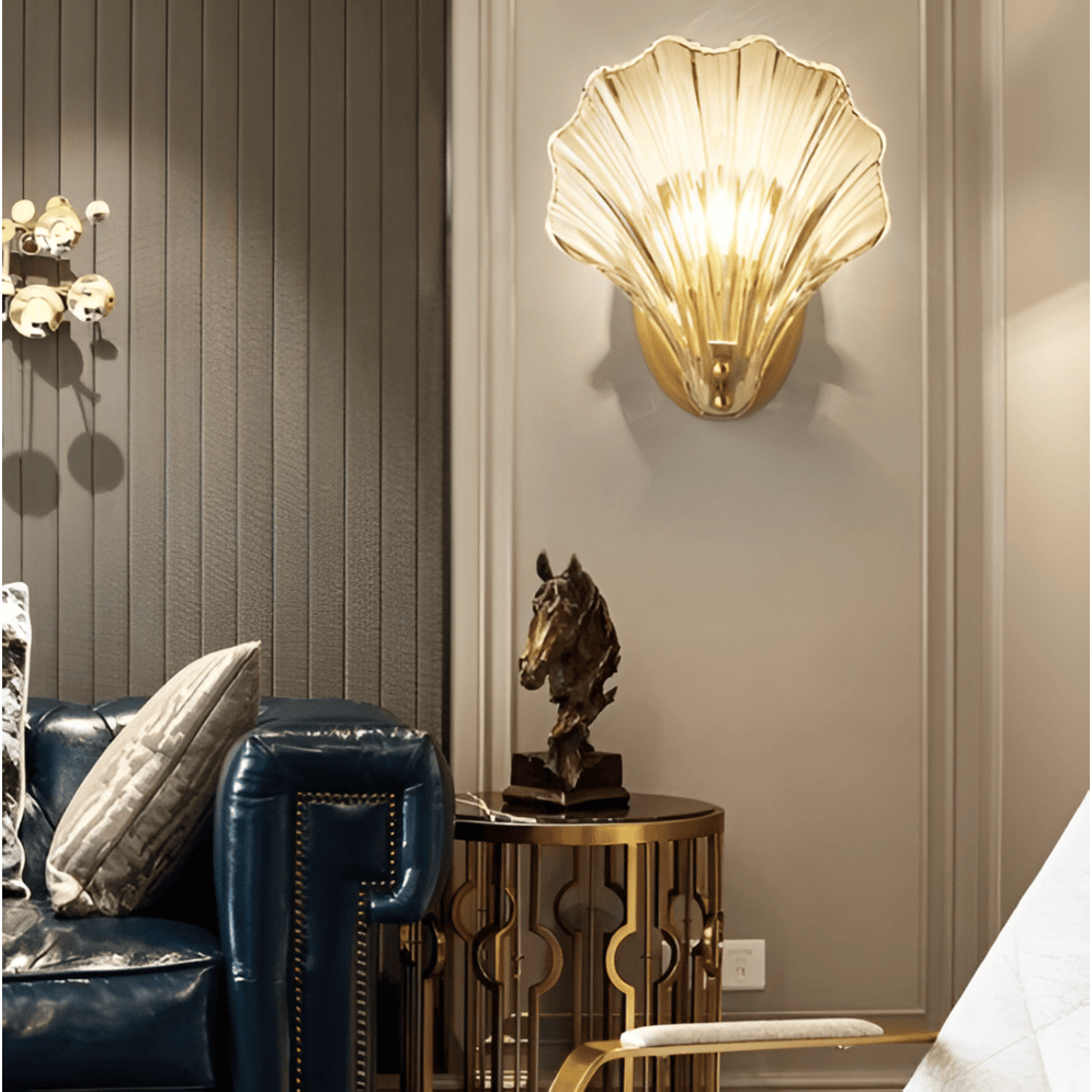 Glass Shade Wall Lamp Easy Installation Minimalist Design
