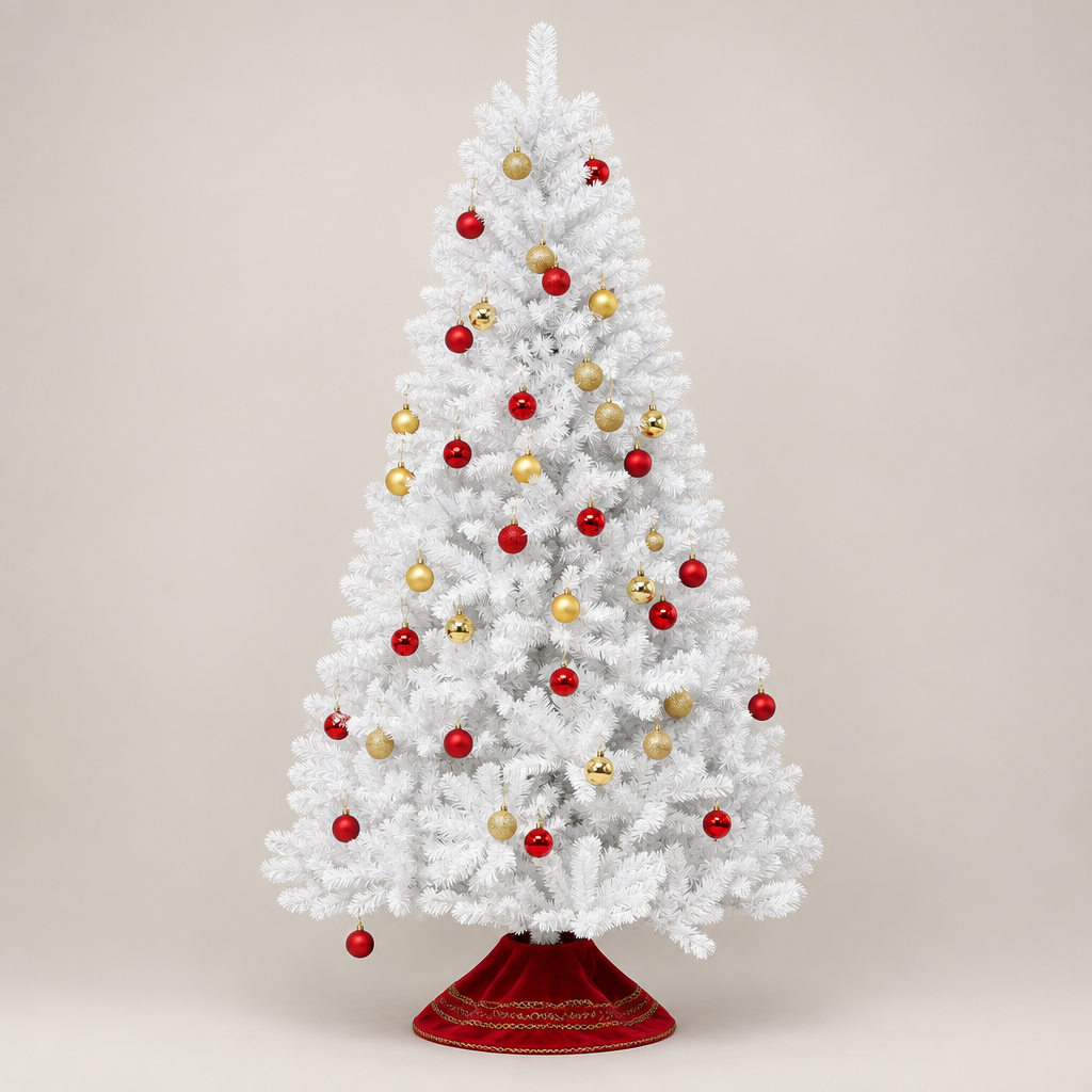 7.5ft Artificial White Christmas Tree