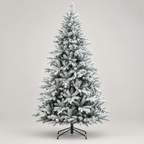7ft Flocked Artificial Christmas Tree with Snow Tips