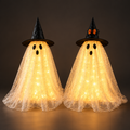 Light-Up Halloween Ghost Decorations, Set of 2
